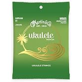 Martin Premium Polygut Ukulele Strings M605, Soprano-Gauge Graphite Gray Ukulele Strings