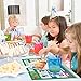 Baby PhD Disposable Placemats for Baby, Kids, & Toddlers - Let's Learn Design - Table Mat or Topper for Restaurants, Stick-On Placemat for Travel, Sticky Strips Stay in Place - 3 Designs, Pack of 60