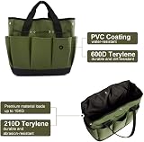 Ledeak Garden Tool Bag Deluxe Portable 8 Pockets 600D Oxford Tote view 2