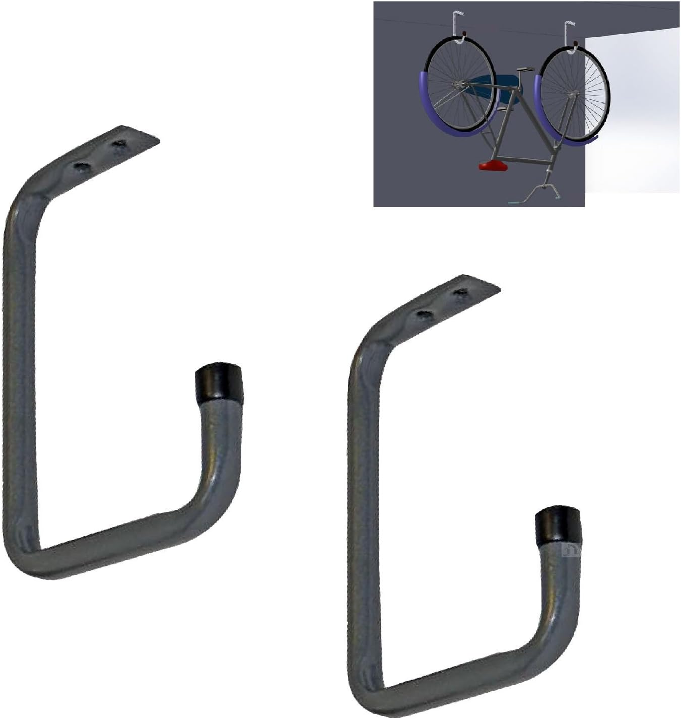 bike storage hooks ceiling