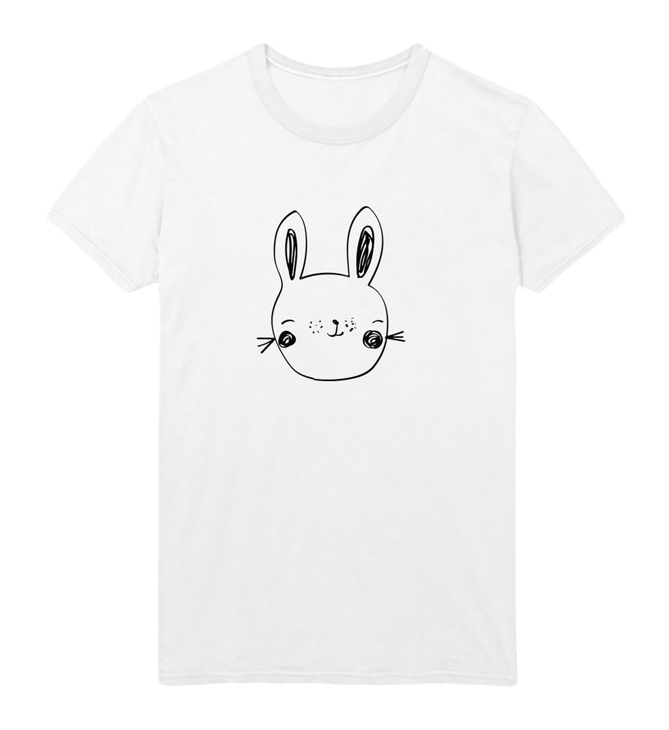 Hand Draw Rabbit Cute T Shirt Christmas Tshirt T Shirt 9502 Seknovelty