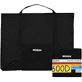 MEEDEN Soft Art Portfolio Bag: 23 x 31 Inch Black Art Canvas Portfolio Case - Waterproof 600D Oxford Carrying Storage Case for Artwork, Poster, Sketching, and Drawing
