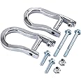 CARMOCAR Front Recovery Tow Hooks Replacement for 2007-2019 Chevy Silverado GMC Sierra 1500 in Chrome Replace 84072462