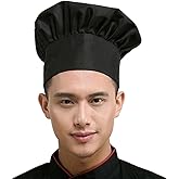 Hyzrz Chef Hat Adult Adjustable Elastic Baker Kitchen Cooking Chef Cap