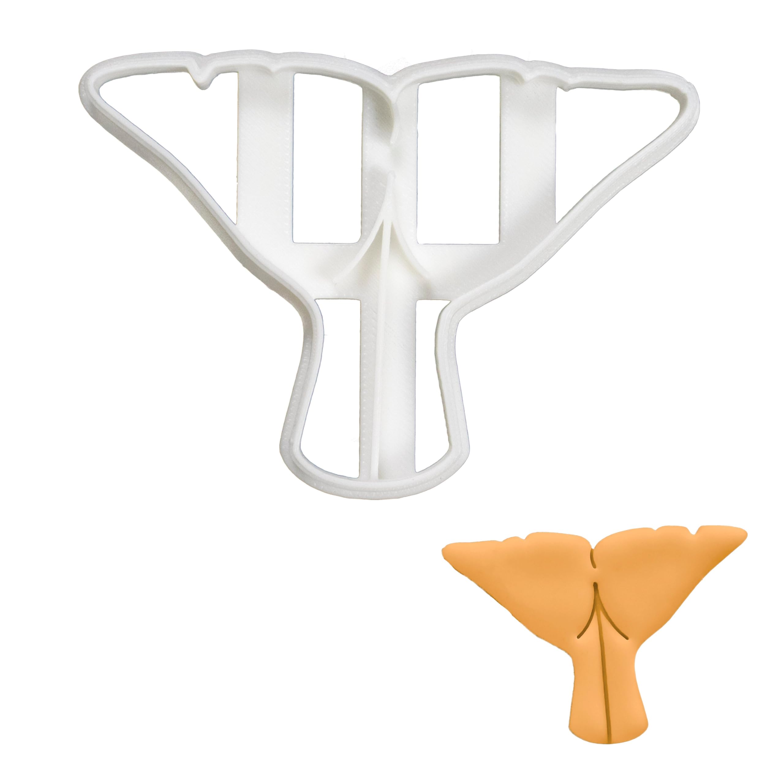 BAKERLOGY Sperm Whale Tail Cookie Cutter - Detailed Biscuit Cutter Design for Baking and Crafts, Ideal on Fondant, Dough, Clay