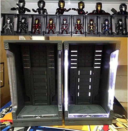 4612cm 9 Pcs LED Light Up Rc Hall Of Armor For Iron Man MK VII XLII