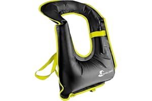 WILLCEAL Snorkel Vest for Adults, Inflatable Swim Vest Jackets for Women/Men,Swimming Vests for Kayaking, Paddle Boarding, Fishing, Surfing, Snorkel, Watersports, Rafting