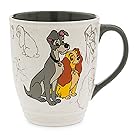 Disney Store Lady and the Tramp Classic Coffee Mug Cup