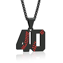 Suweibuke Inspiration Baseball Necklaces Baseball