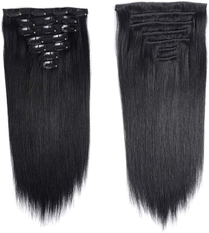 Fashion Plus Clip In Human Hair Extensions Machine Made Remy Hair 8pcs/set Natural Hair Clip Ins 85g Brazilian Hair Extensions