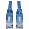 Tripp Lite Cat6 Gigabit Snagless Molded Patch Cable (RJ45 M/M) - Blue, 10-ft.(N201-010-BL)
