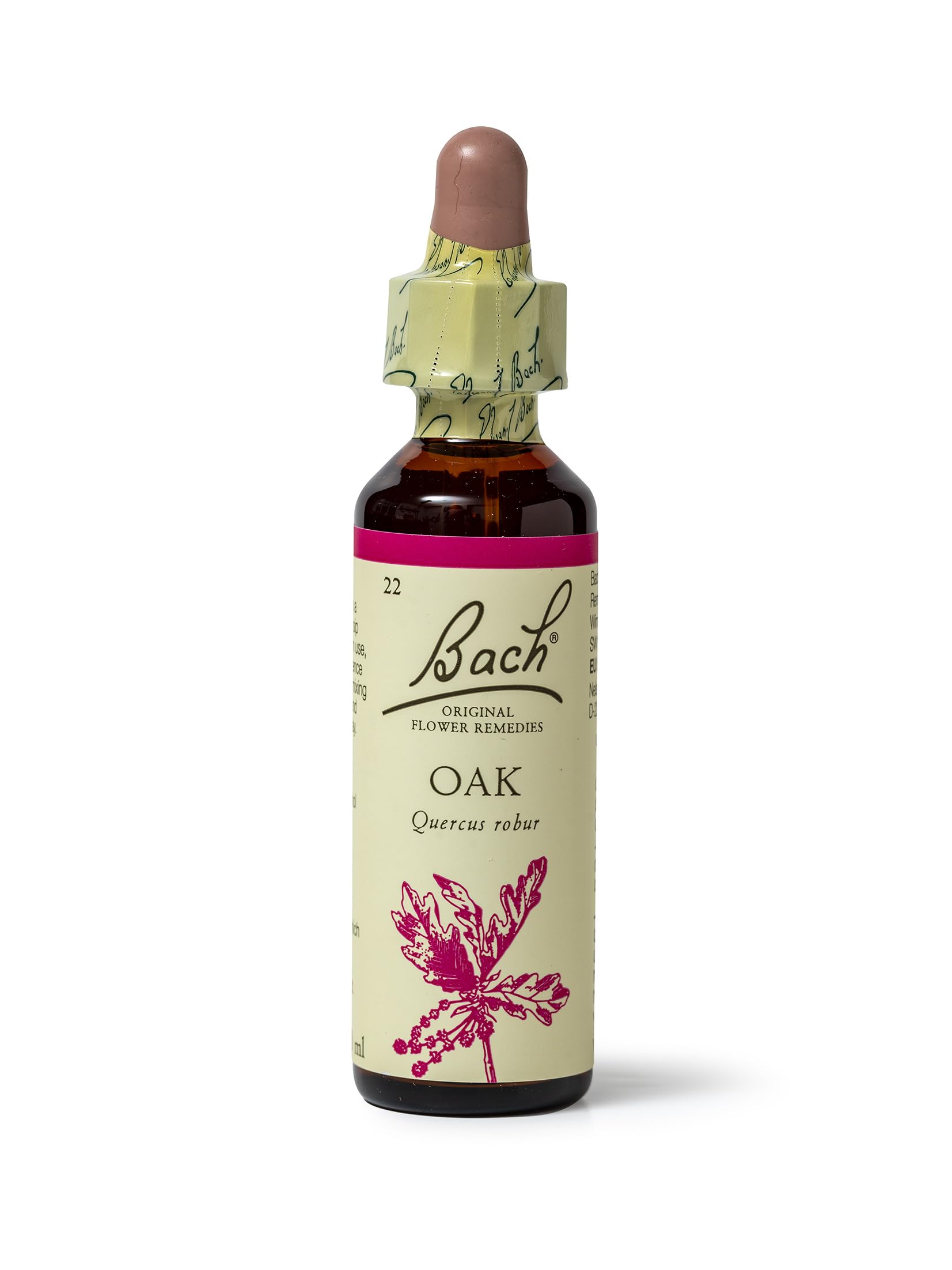 Bach Original Flower Remedies Oak, Find Joy & Hope, Have Endurance, Emotional Wellness, Natural Flower Essence, 20ml