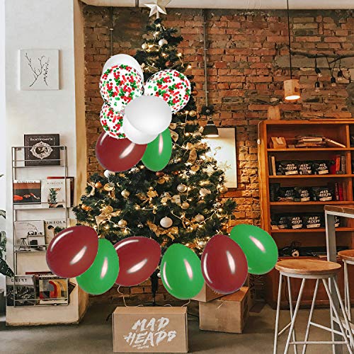 Christmas Balloon Arch & Garland Kit - 16Ft Long Red Green Latex Balloons Confetti Balloons for Christmas New Year Party DecorationsKit Balloon Arch Garland for Wedding Birthday Party Decorations (Ch - Thumbnail 2