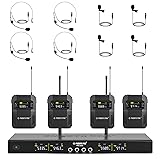 Phenyx Pro Wireless Microphone System, 4-Channel