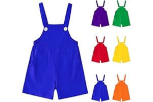 Toddler Kids Overalls Shorts Boys Girls Button Down Sleeveless Strap Short Bib Overall Pants Summer Romper Jumpsuit
