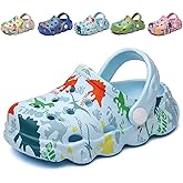 Fadezar Kids Clogs Boys Girls Toddler Dinosaur Slip on Slide Garden Shoes Cartoon Beach Pool Kids Clog Sandals Slippers Water Clogs