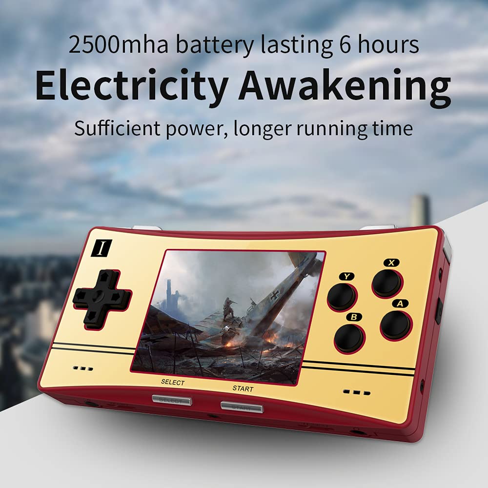 RG300X Handled Game Console, Portable Game Console with 64G TF Card Pre-Installed 5171 Classic Games, Retro Game Console with 3.0 inch IPS Screen