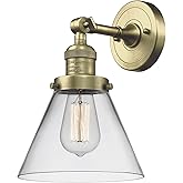 Innovations 203-AB-G42 1 Light Sconce, Antique Brass