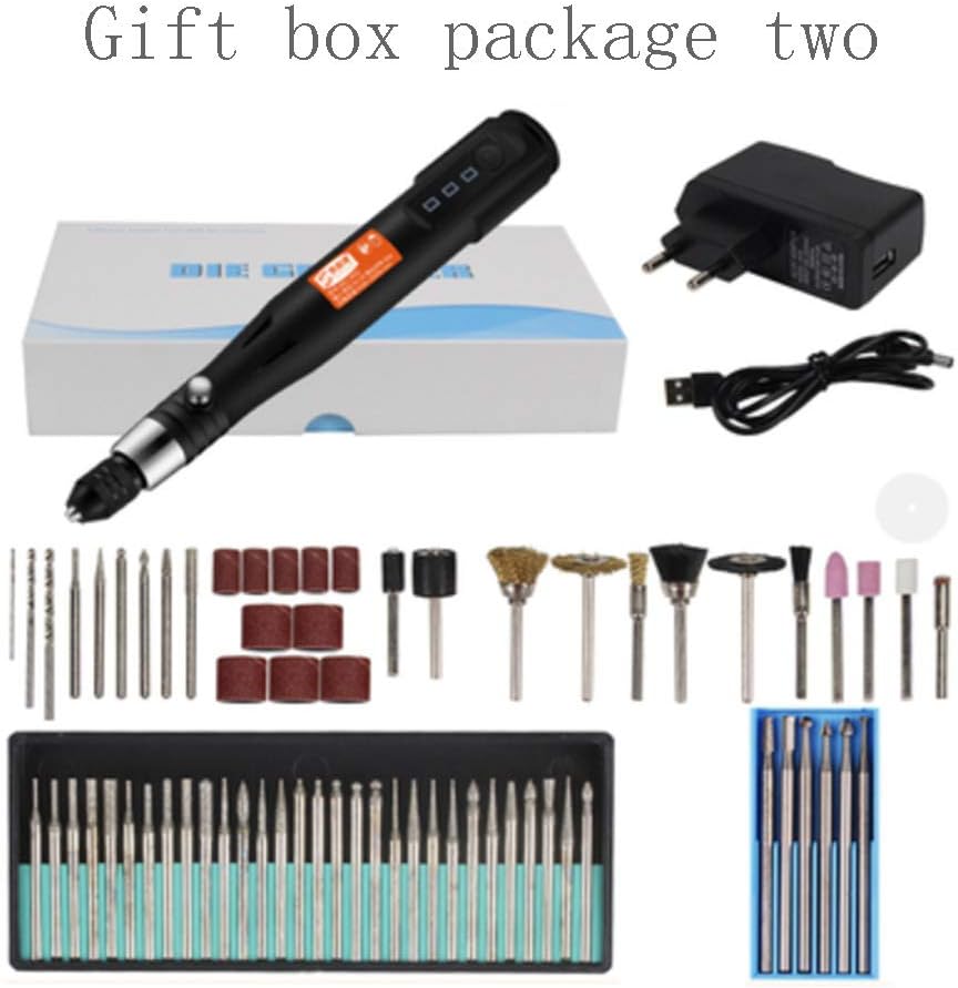 MYFGBB Cutting Rotary Electric Tool Hand Drill, Lithium Electric Engraving Pen Mini Electric Engraving Machine, Electric Small Handheld Charging Drill, Nuclear Carving Tool Polishing Machine,I