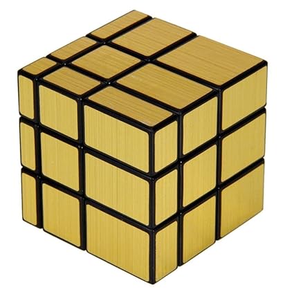 DEEP ENTERPRISE Mirror Cube 3x3 Rubik Cube High Speed Brainstorming Puzzle Game Toy (Silver) (Assorted)