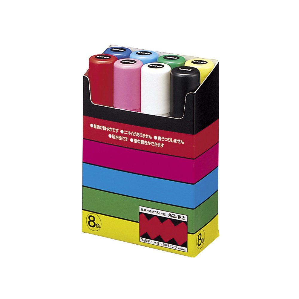 三菱鉛筆 Uni-Ball uni Posca PC-17 K, 8 pcs