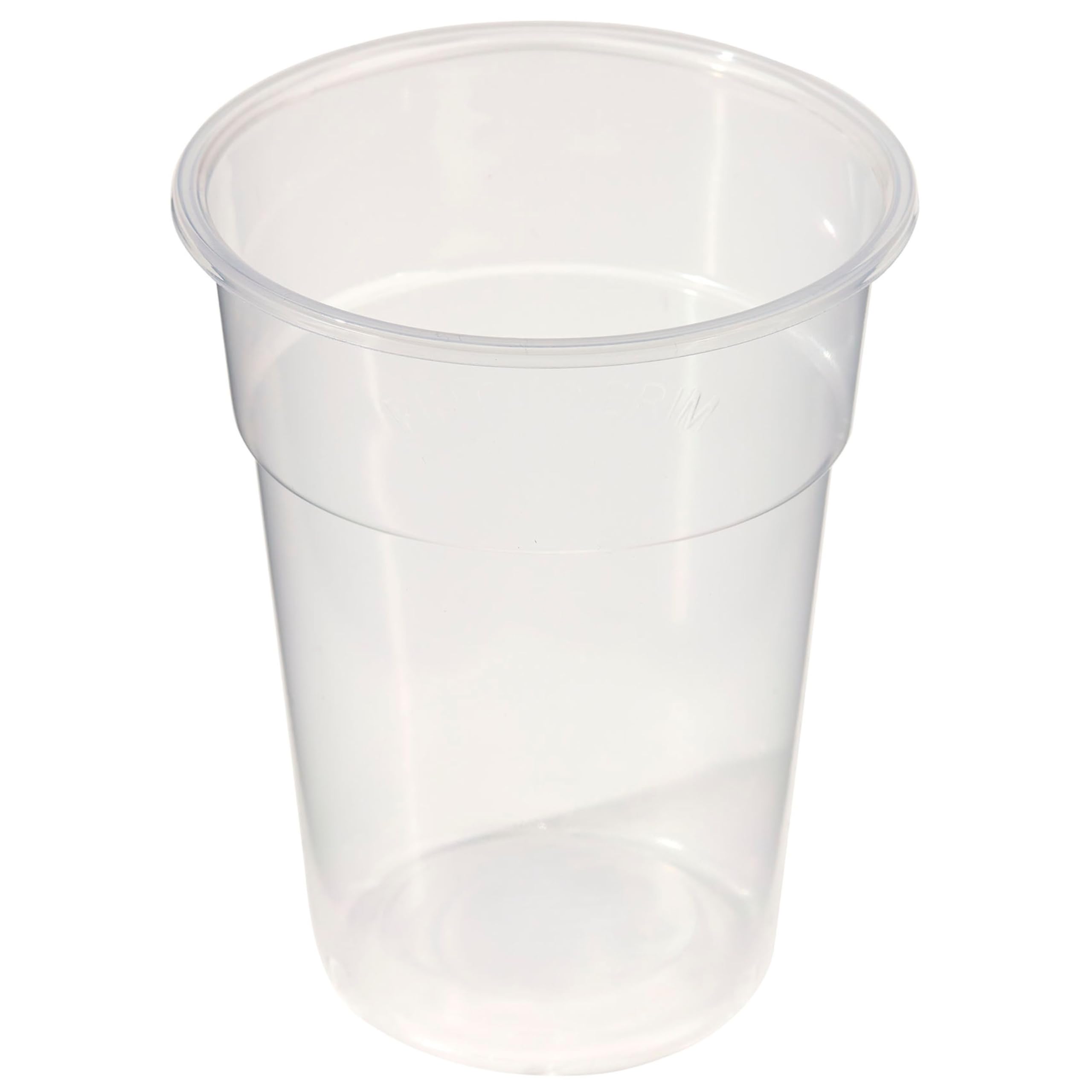 Caterpack - 50 Pack Clear Plastic Tumblers 1 Pint - Disposable Recyclable Party Cups, Strong & Durable, for Parties, Events, Festivals, Bars, Catering, Beer, Soft Drinks, Bulk Buy