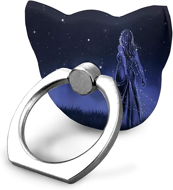 Amazon Co Jp Myzieoy スマホリング かわいい猫型 携帯リング スタンド バンカーリング 壁紙 泊 青 女の子 360 回転 リングホルダー 指輪リング 強吸着力 薄型 落下防止 スマートフォン タブレット Iphone等 全機種対応 服 ファッション小物