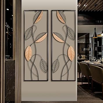 Metal Wood Wall Panel Decor Black Metal Wall Art Panel Art
