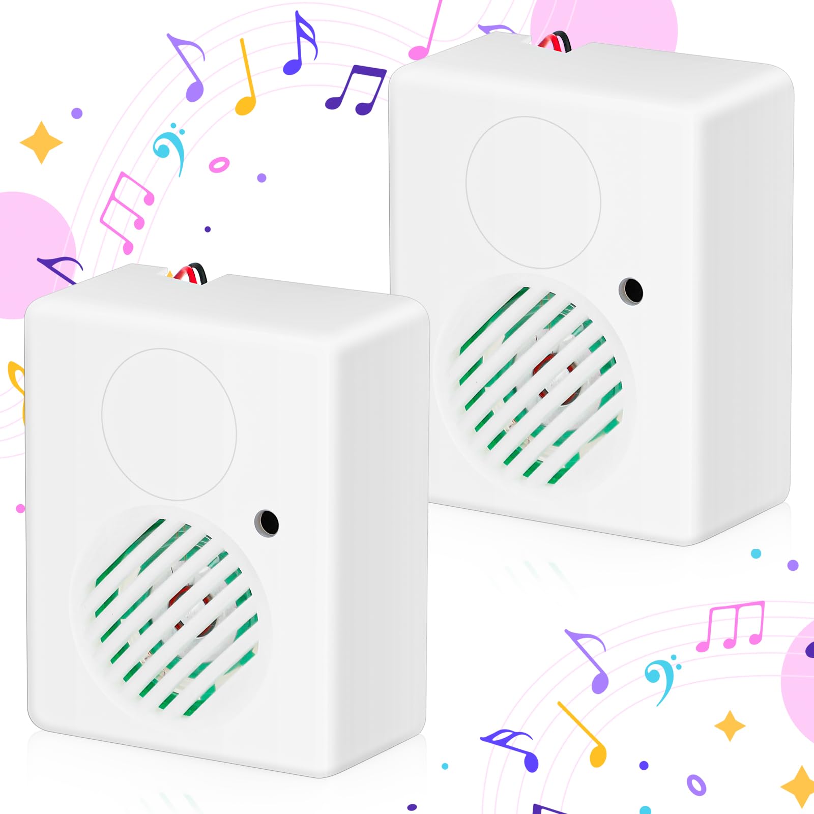 Photo 1 of Seenelling Halloween Sound Sensor, Horror Tricky Scary Sound Speaker Machine Screaming Speaker for Halloween Indoor Outdoor Party Decoration(4 Pcs)