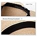 Ladies Floppy Summer Sun Beach Straw Hats Accessories UPF 50 Crushable Wide Brim 56-58cm Coffee