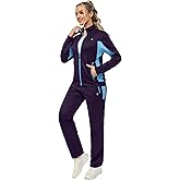 Little Donkey Andy Women's Tracksuit Set 2 Piece Sweatsuit Outfits Long Sleeve Zip Up Lounge Jogger Set with Zipper Pocket
