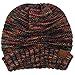 Winter Trendy Warm Oversized Chunky Baggy Stretchy Slouchy Skully Beanie Hat Mix Black Multi