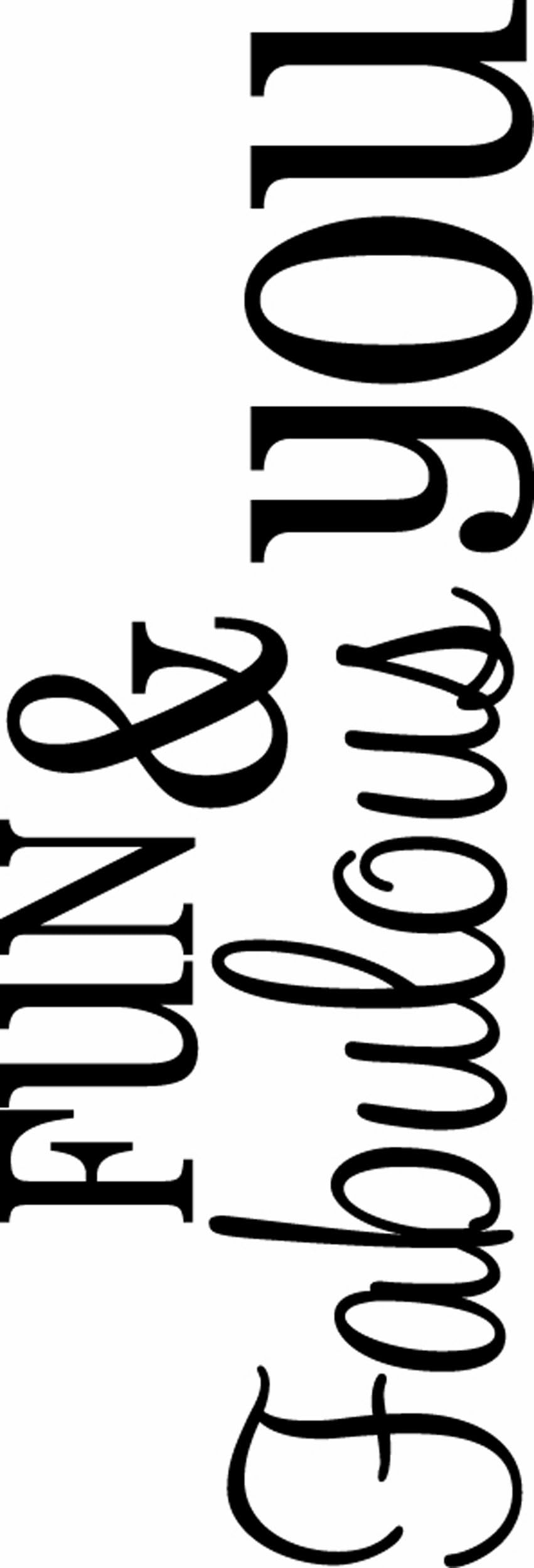 Hot Fudge Fun and Fabulous Wood Rubber Stamp