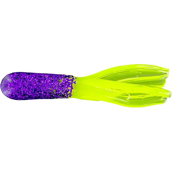 40 Tubetti Esca Pesca Killer Jigs 1.5" Pearltreuse Per Crappie & Bluegill
