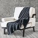 Bedsure GentleSoft Fleece Throw Blanket Dark Grey - 300GSM Blankets for Couch, Sofa, Bed, Soft Lightweight Plush Cozy Throws for Toddlers