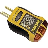 Sperry Instruments GFI6302 GFCI Outlet/Receptacle Tester, Standard 120V AC Outlets, 7 Visual Indication/Wiring Legend, Home &