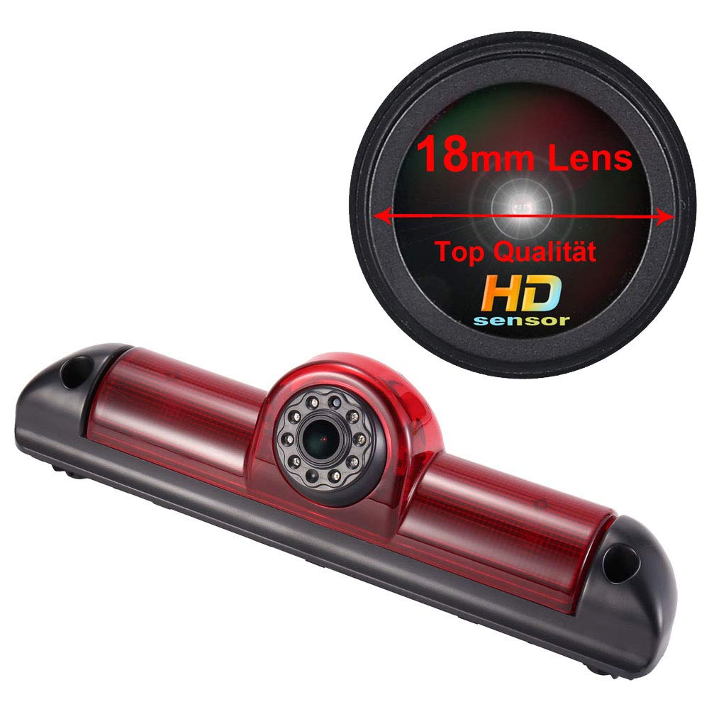 1280 x 720 Pixel 1000TV Lines Starlight Super Pro Lens Backup Camera, Night Vision Car Reversing Camera Rear View Camera for Fiat Ducato X250 X290/Peugeot Boxter/Citroen Jumper Transporter Van