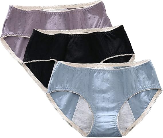 Amazon Co Jp Cycletrack サニタリーショーツ 生理用パンツ レディース 下着 純綿 ハイウエスト ヒップアップ 通気性 漏れ防止 3層防水構造 昼夜用 下着 Ll 3枚 服 ファッション小物