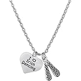 Sportybella Irish Dance Necklace Gift – I Love Irish Dancing Pendant with Hard Shoes Charm, Celtic Dance Jewelry for Performers, Recitals, Competitions, Teachers & Fans