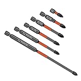 6 Pieces Industrial Magnetic Phillips #2 Impact