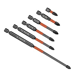 6 Pieces Industrial Magnetic Phillips #2 Impact