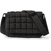 HiTotes Quilted Crossbody Bag Puffer Purse for Women Lightweight Puffy Shoulder Bag Nylon Crossbody Purse