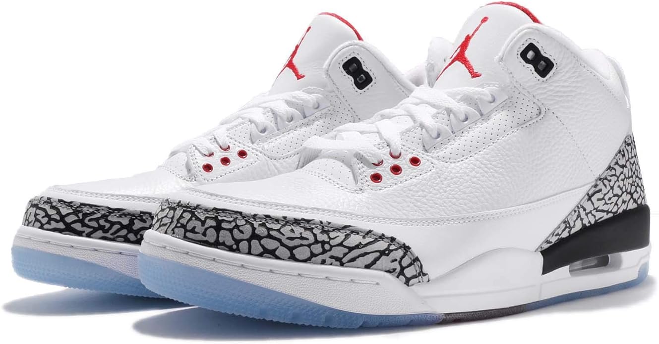 air jordan 3 retro white fire red cement grey black
