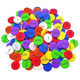 Place Value Disks (140 Disks: 20 for each of 7 values), Singapore Math Manipulatives (Grades 3-6)