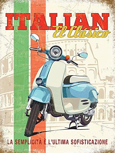 ART/ARTWORK - Licensed Collectibles, Classic, Vintage, Retro, Antique And Original Designs - LOVELY HOME / OFFICE DECOR -ITALIAN CLASSICO SCOTTER - -