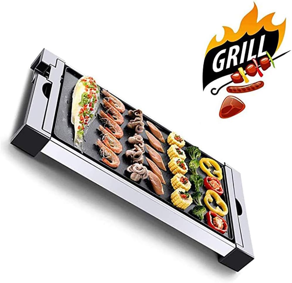Review WYQ Teppanyaki Electric Grill, Healthy Mini Electric Grill and 8