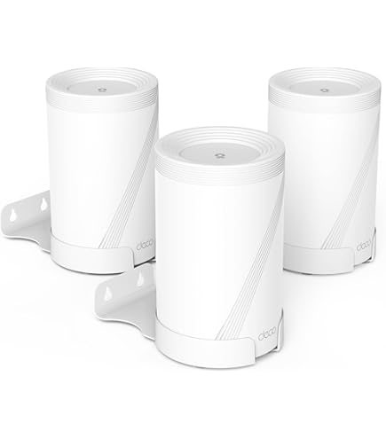 Compatible Wall Mount Deco WiFi 7 Wall Mount, 2 PACK Sturdy Metal Made Mount Stand Holder For DecoBE75/BE85/BE95/BE17000/BE22000/ Whole Home Mesh WiFi 7 Space-Saving Wall Hanging Bracket Holder In