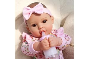 GOAROY Baby Dolls, 18 inches Large Realistic Cute Soft Body Baby Doll Real Life Baby Dolls Girl, with Bottles & Pacifier, Diapers and Bibs, Gift Idea for Ages 3+