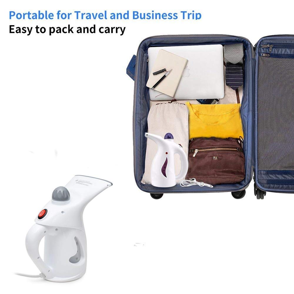 Zinnor Powerful Garment Steamer Portable Steamer Fabric Clothes 800-watt Fabric Steamer with 7-Ounce Water Capacity Provides up to 12 Minutes of Continuous Steam Handhold Fast Heating