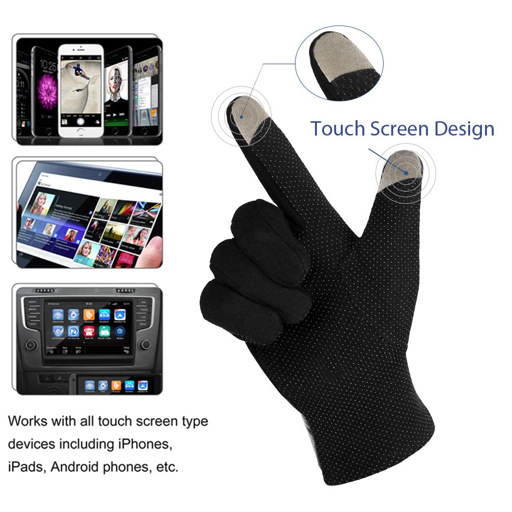 VBIGER Mens Winter Gloves Touch Screen Cycling Gloves M